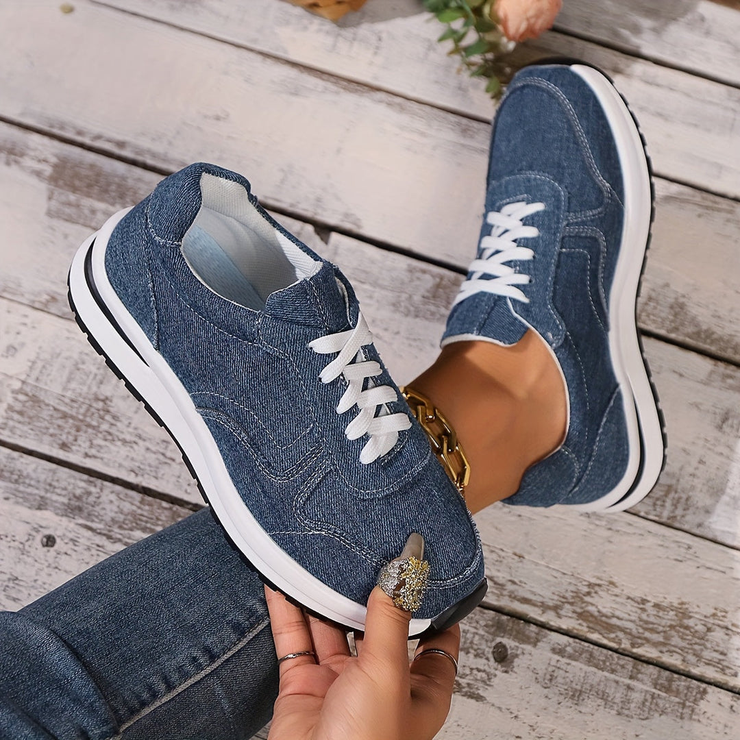 Emily & Isabella Brooks | Comfort Denim Sneakers