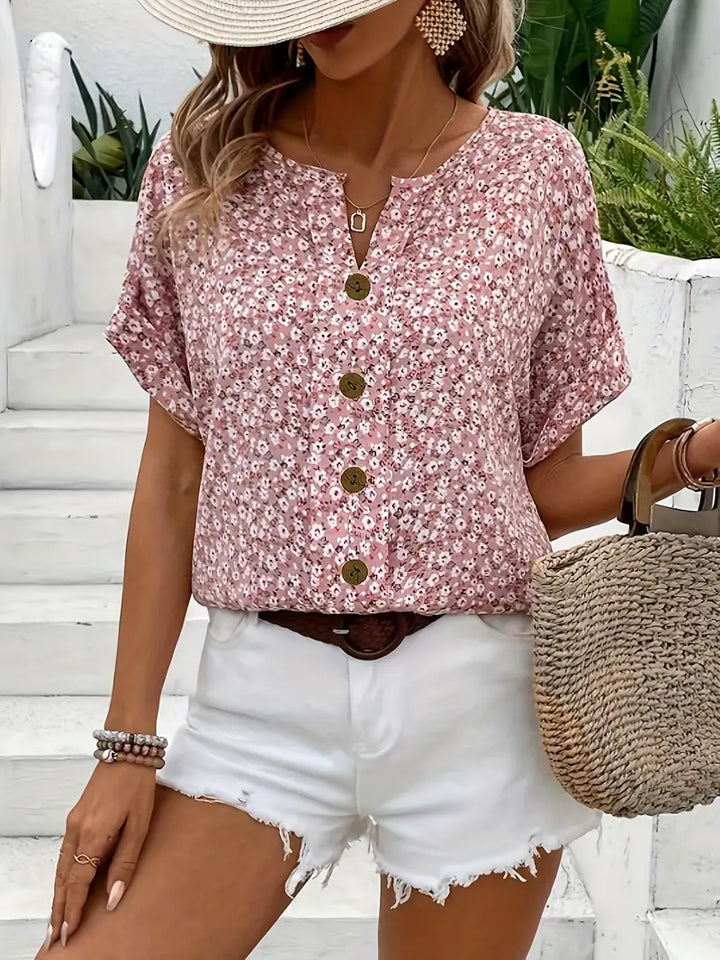 Emily & Isabella Brooks | Floral Print Blouse
