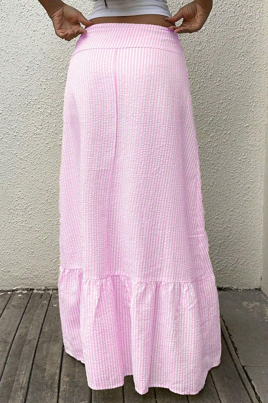 Emily & Isabella Brooks | High-Waisted Striped Skirt