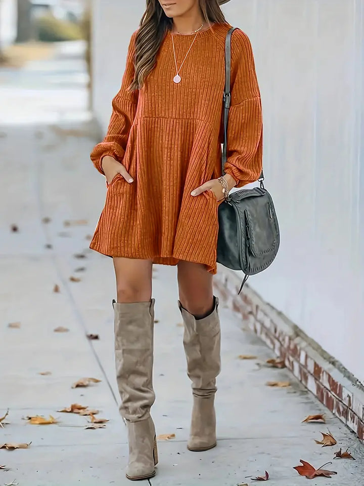 Emily & Isabella Brooks | Casual Winter Mini Dress