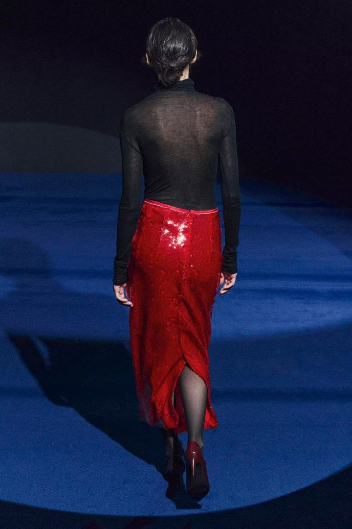 Emily & Isabella Brooks | High Waist Sequin Bodycon Skirt