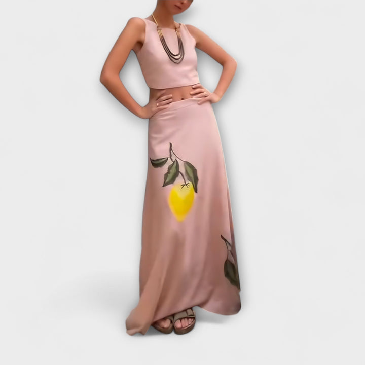 Emily & Isabella Brooks | Amalfi Print Midi Skirt