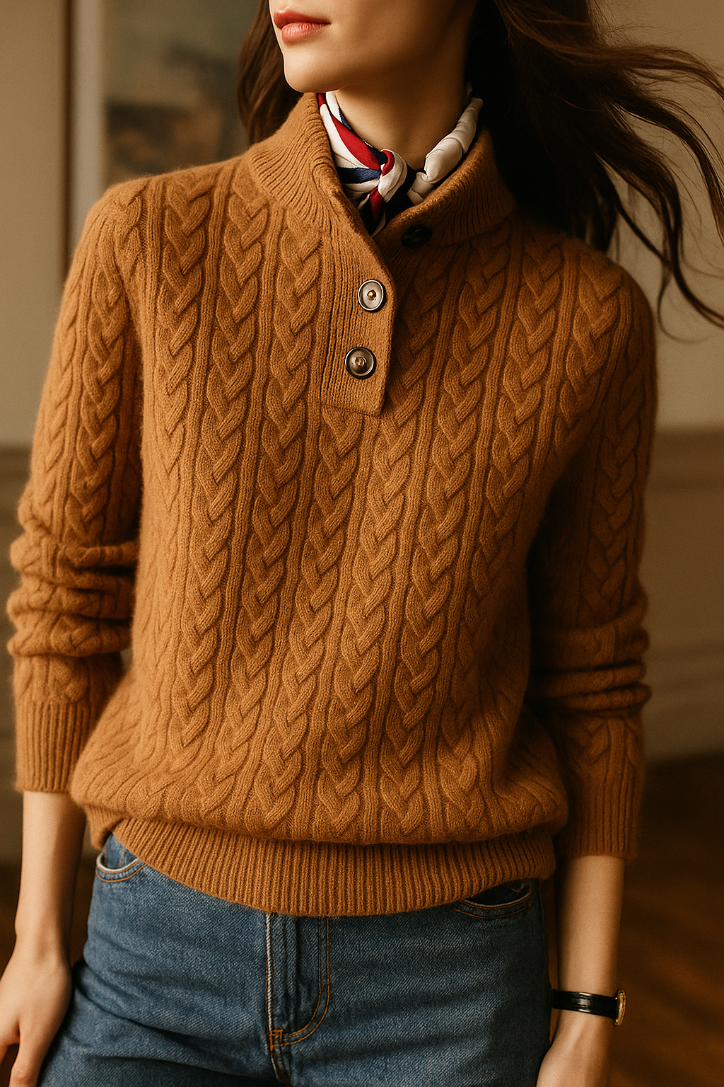 Emily & Isabella Brooks | Button-Up Sweater