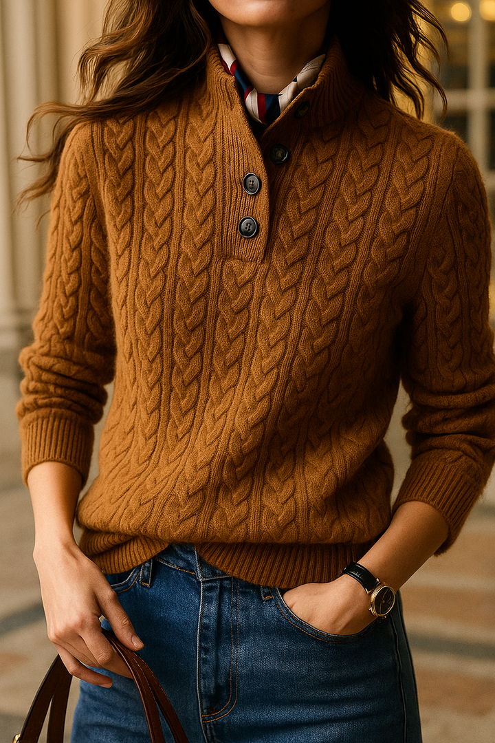 Emily & Isabella Brooks | Button-Up Sweater