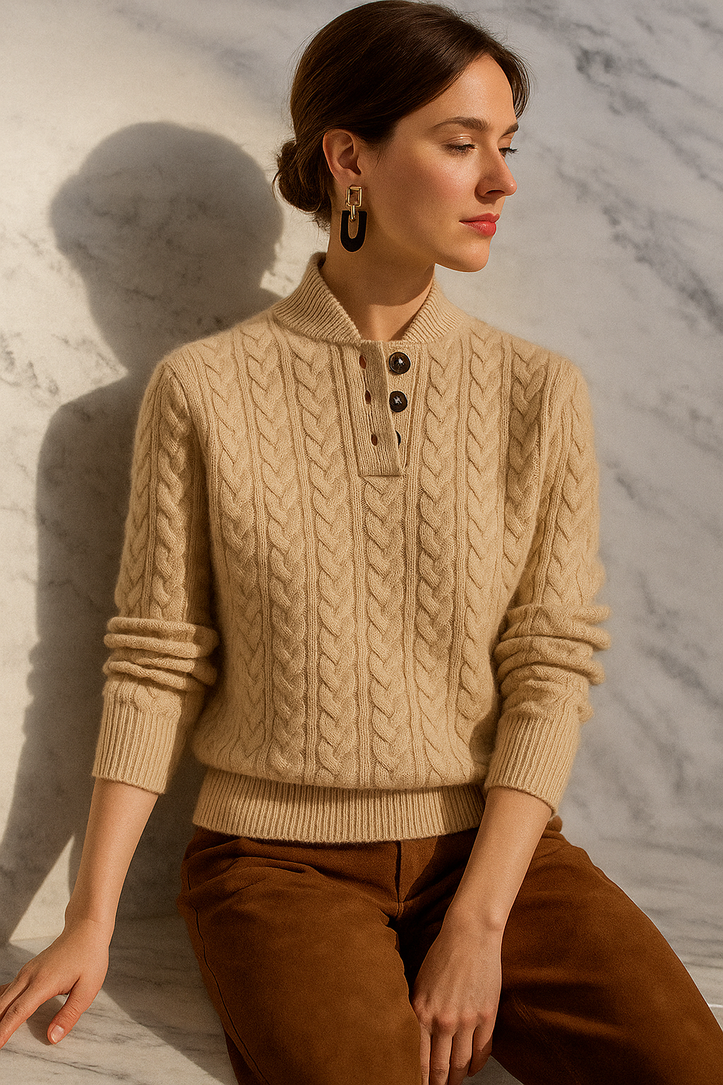 Emily & Isabella Brooks | Button-Up Sweater