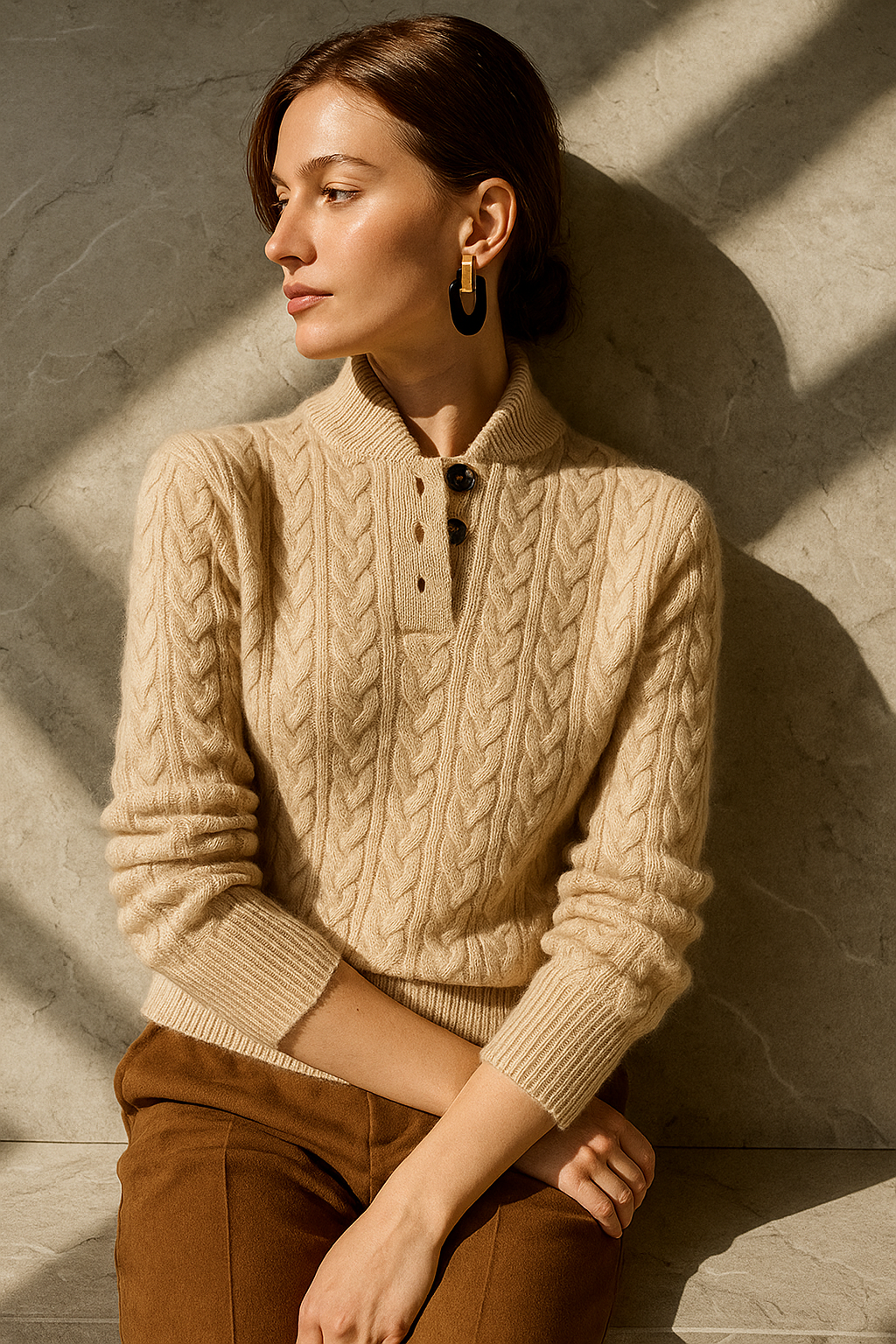 Emily & Isabella Brooks | Button-Up Sweater