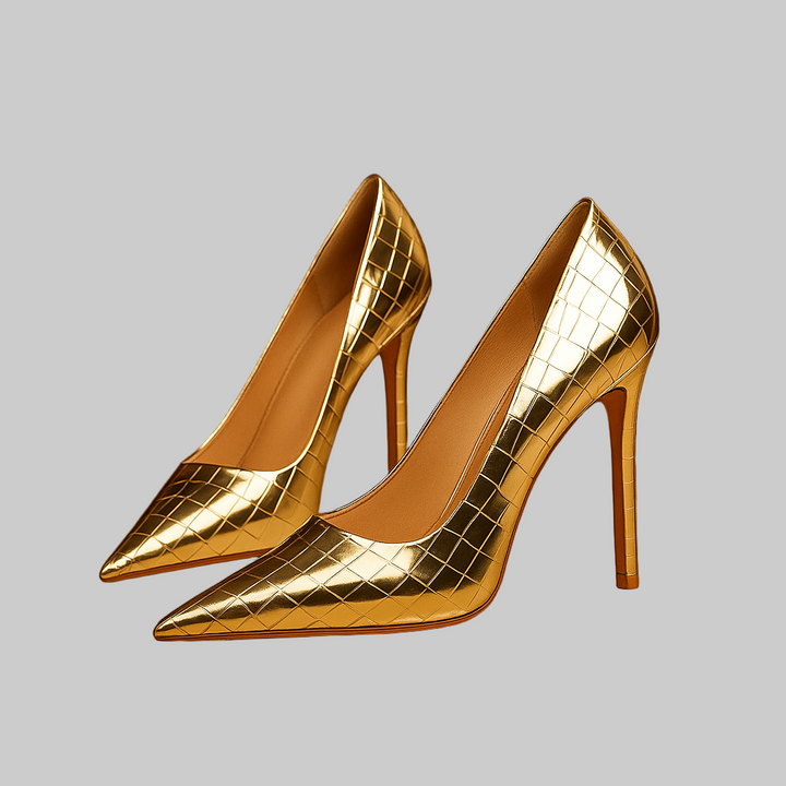 Emily & Isabella Brooks | Stiletto Heels in Gold