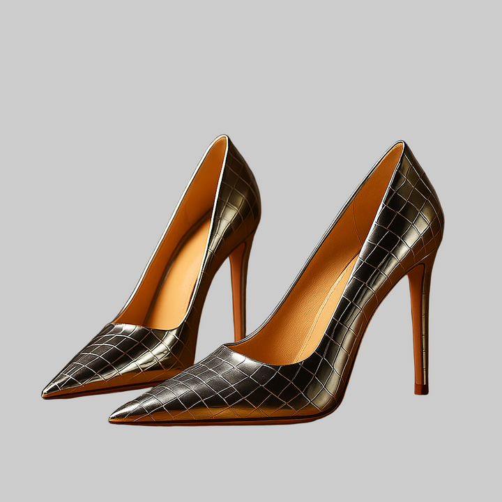Emily & Isabella Brooks | Stiletto Heels in Gold