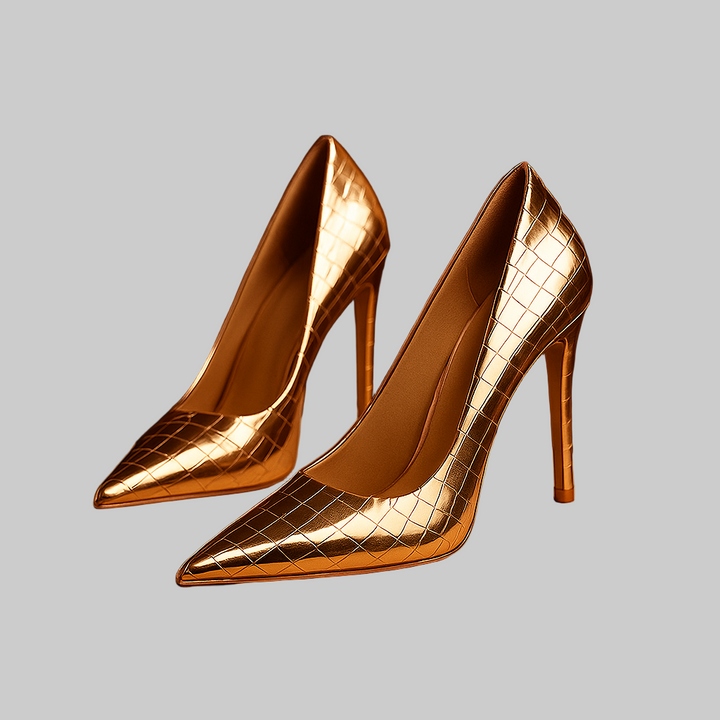 Emily & Isabella Brooks | Stiletto Heels in Gold