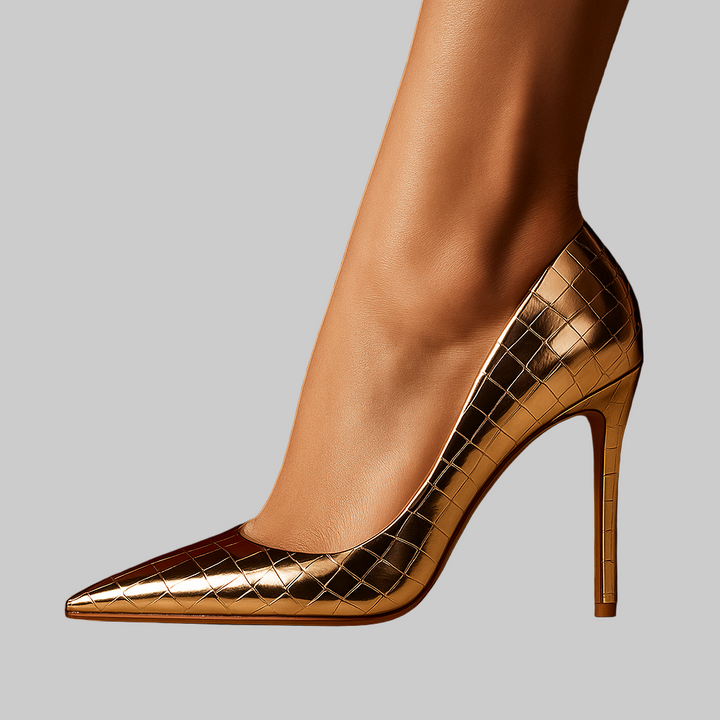 Emily & Isabella Brooks | Stiletto Heels in Gold