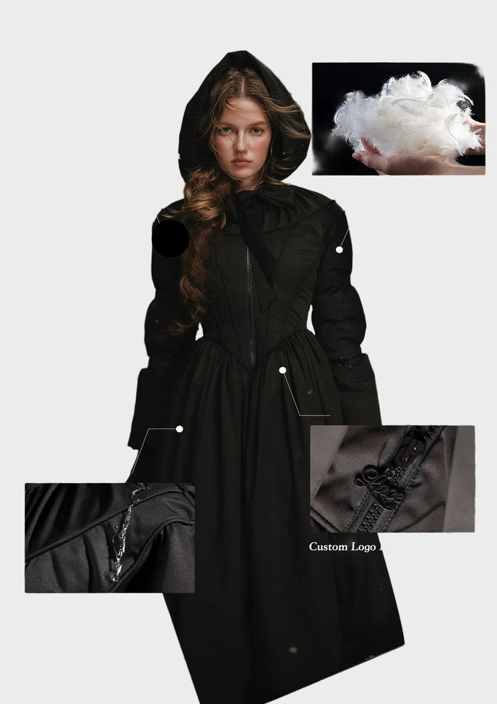 Emily & Isabella Brooks | Black and White Down Jacket