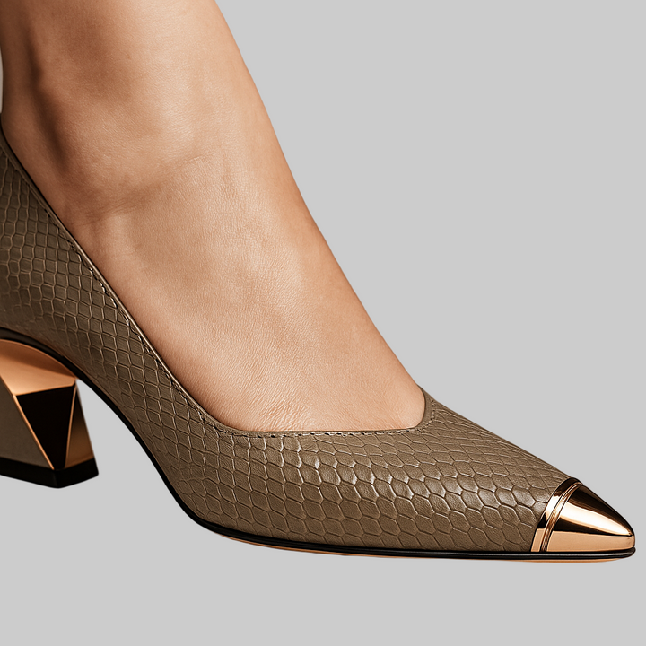 Emily & Isabella Brooks | Heels with Gold Tip