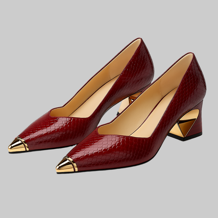 Emily & Isabella Brooks | Heels with Gold Tip