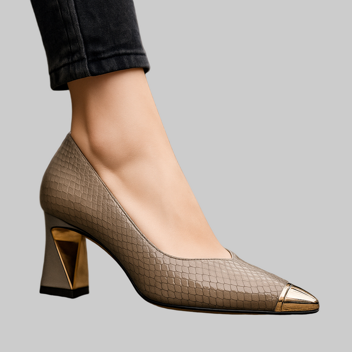 Emily & Isabella Brooks | Heels with Gold Tip