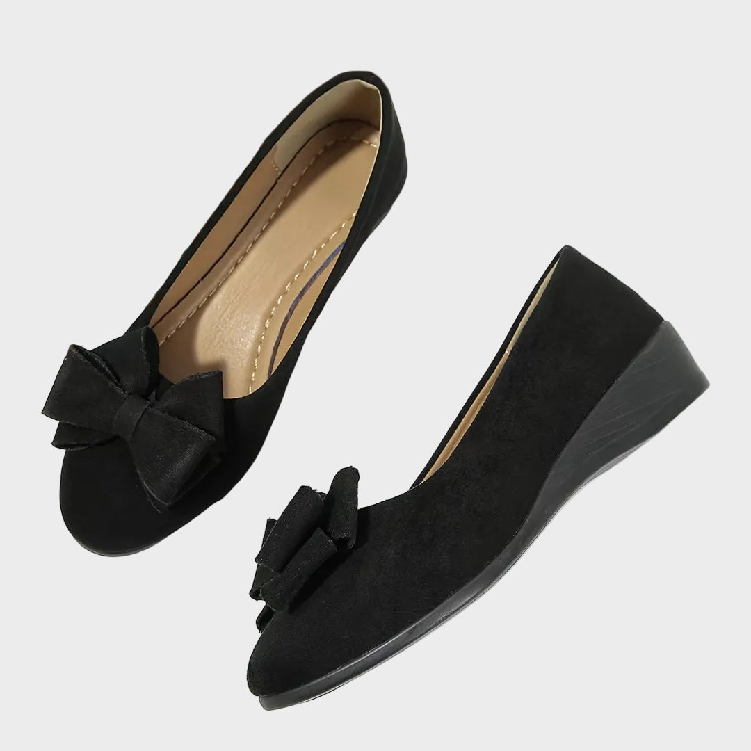 Emily & Isabella Brooks | Breathable Non-Slip Loafers in Bow Tie Design