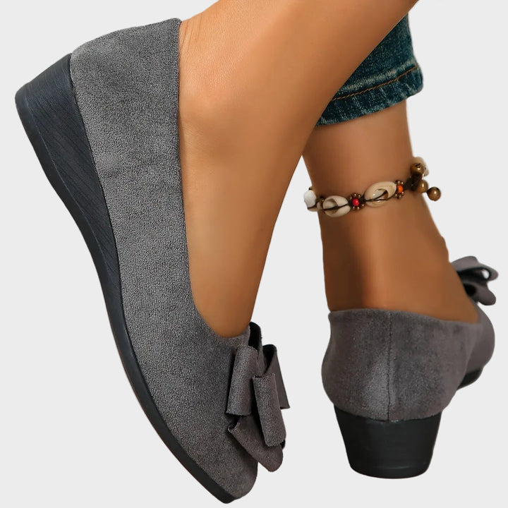 Emily & Isabella Brooks | Breathable Non-Slip Loafers in Bow Tie Design