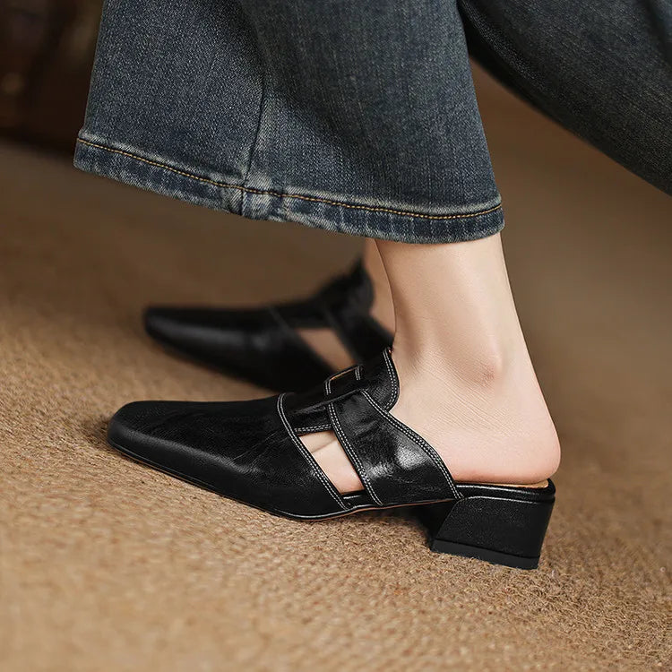Emily & Isabella Brooks | Genuine Leather Mules