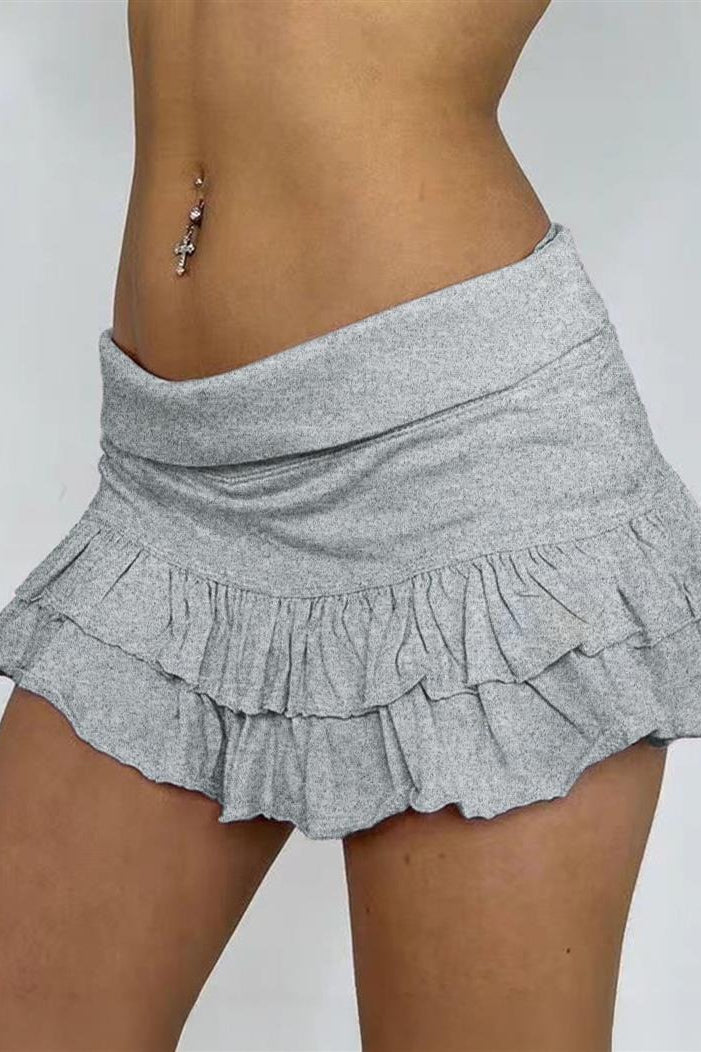 Emily & Isabella Brooks | Casual Solid Pleated Skirt