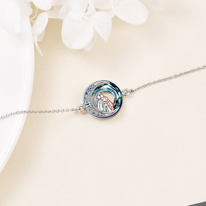 Emily & Isabella Brooks | Adjustable Dog Charm Bracelet in Sterling Silver