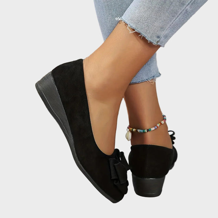 Emily & Isabella Brooks | Breathable Non-Slip Loafers in Bow Tie Design