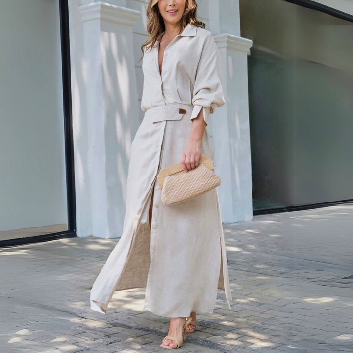Emily & Isabella Brooks | Elegant Maxi Dress, V-Neck