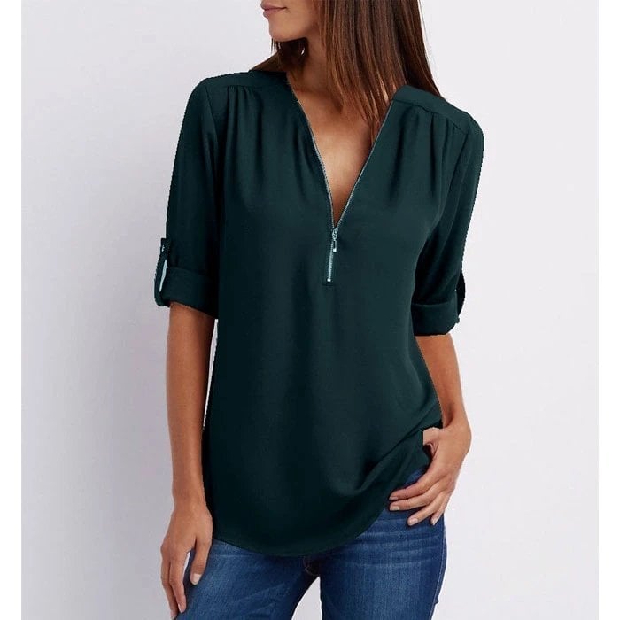 Emily & Isabella Brooks | Zipper Blouse