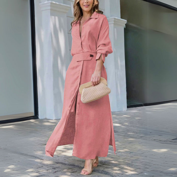Emily & Isabella Brooks | Elegant Maxi Dress, V-Neck