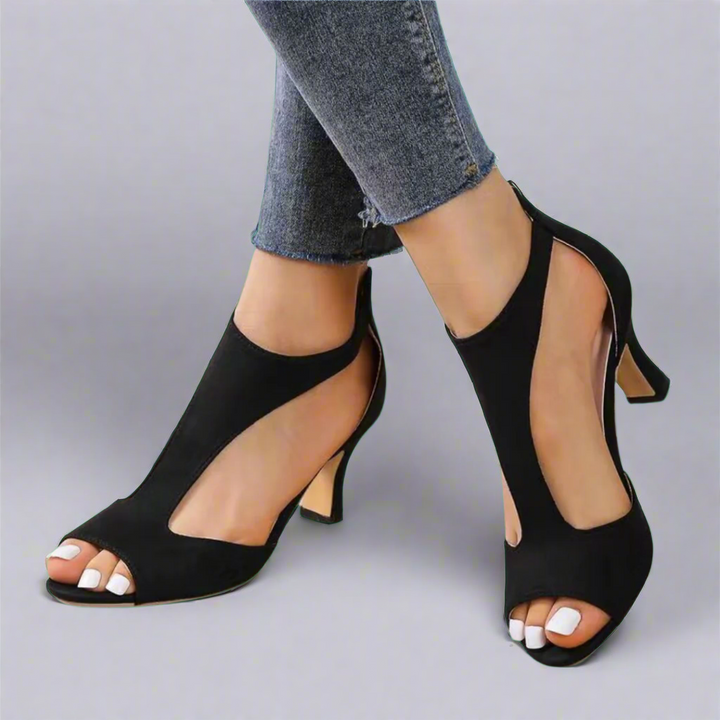 Emily & Isabella Brooks | Cutout Peep Toe Heels