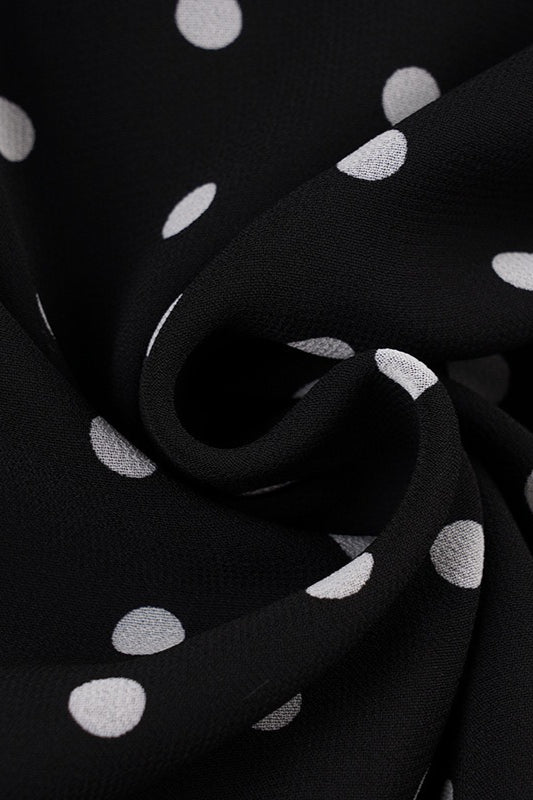 Emily & Isabella Brooks | Polka Dot Wrap Tie Midi Skirt