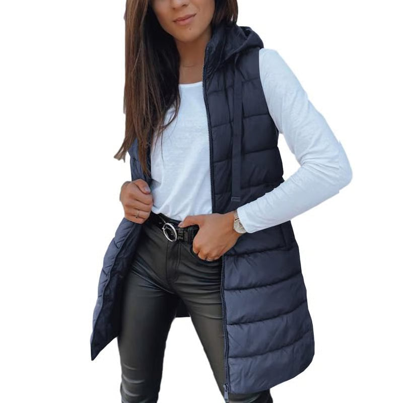 Emily & Isabella Brooks | Women's Long Sleeveless Jacket