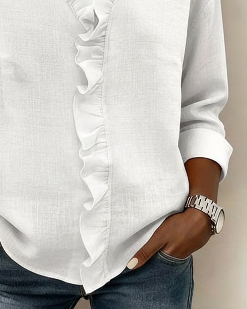 Emily & Isabella Brooks | Classic Ruffled Blouse