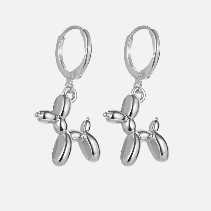 Emily & Isabella Brooks | Gold Huggie Earrings with Charm