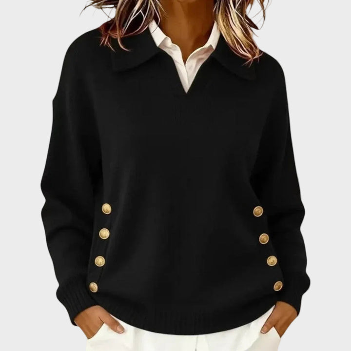 Emily & Isabella Brooks | Button Detail Sweater