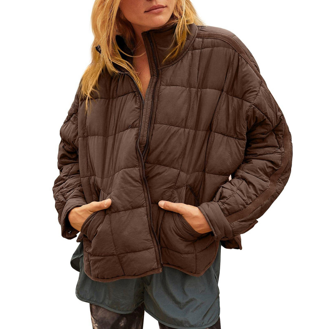 Emily & Isabella Brooks | Lightweight Compact Zip Puffer Jacket