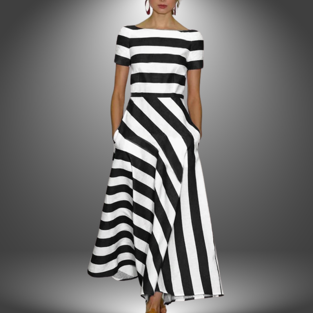 Emily & Isabella Brooks | Light Stripe Dress