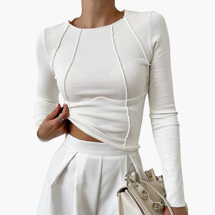 Emily & Isabella Brooks | Sculpted Seam Long Sleeve Top