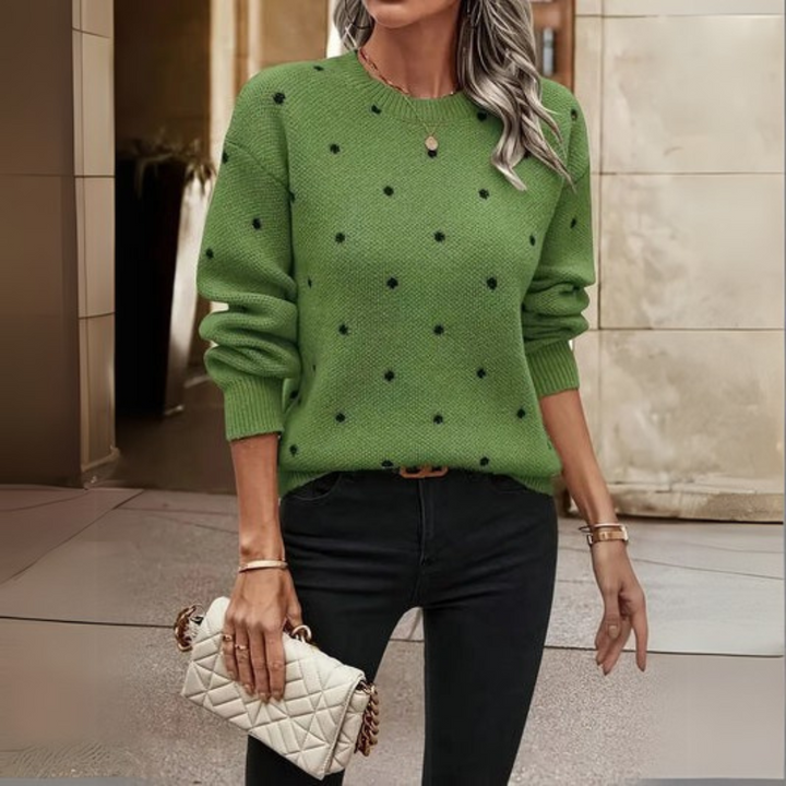 Emily & Isabella Brooks | Comfortable Spotty Knit Sweater