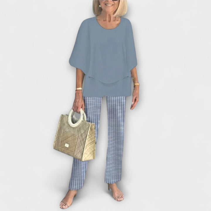 Emily & Isabella Brooks | Modern Set with Comfortable Blouse and Pants