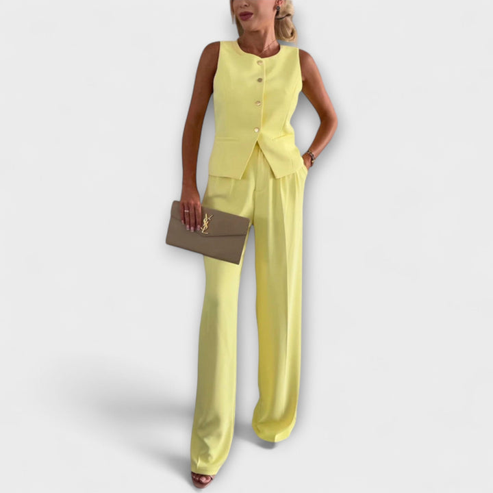 Emily & Isabella Brooks | Sleeveless Top and Pants Ensemble
