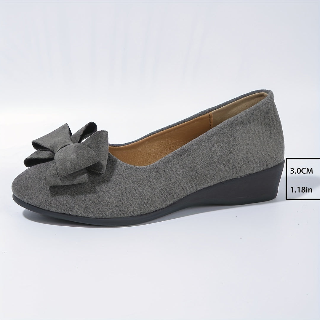 Emily & Isabella Brooks | Breathable Non-Slip Loafers in Bow Tie Design