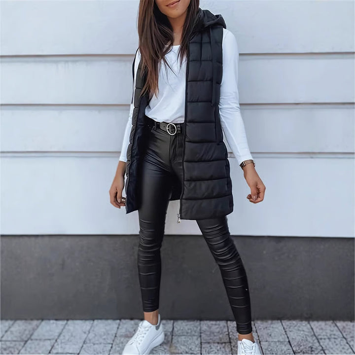 Emily & Isabella Brooks | Women's Long Sleeveless Jacket