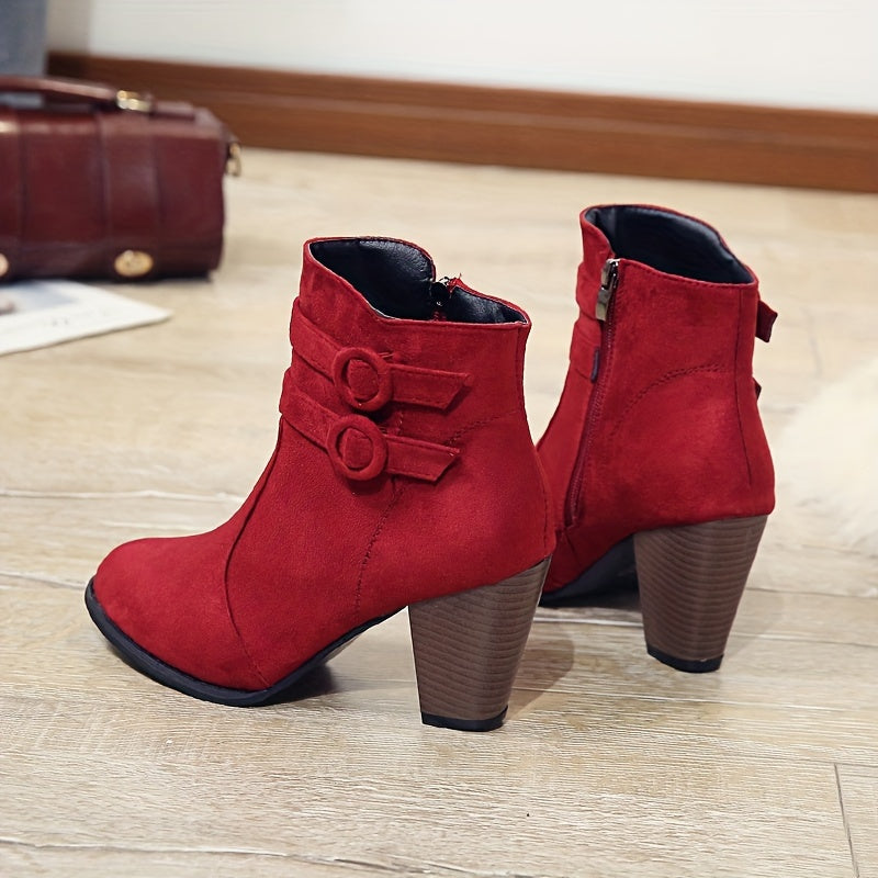Emily & Isabella Brooks | Block Heel Ankle Boots