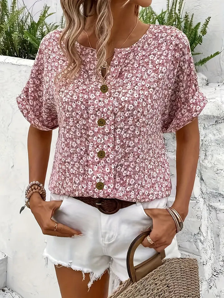 Emily & Isabella Brooks | Floral Print Blouse
