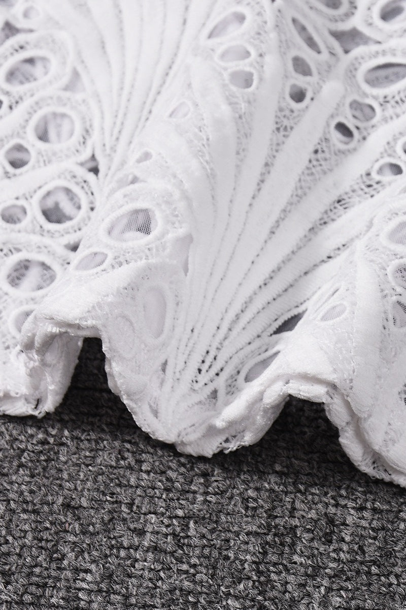 Emily & Isabella Brooks | Elastic Waist Sheer Panel Bodycon Skirt