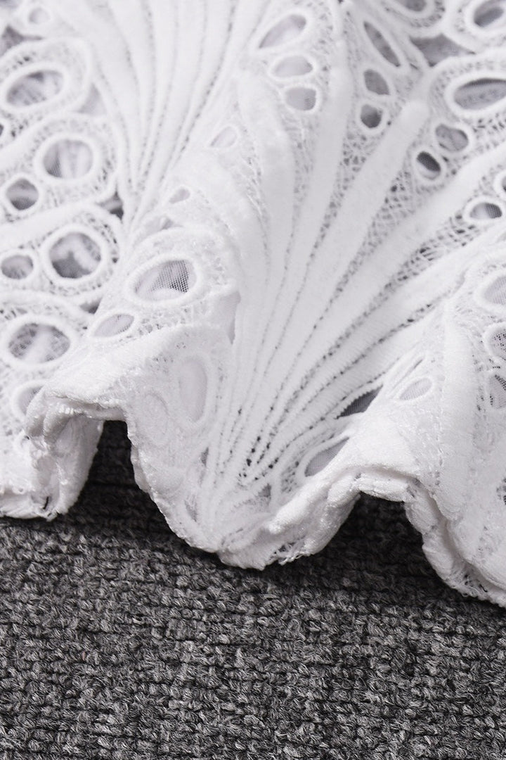 Emily & Isabella Brooks | Elastic Waist Sheer Panel Bodycon Skirt