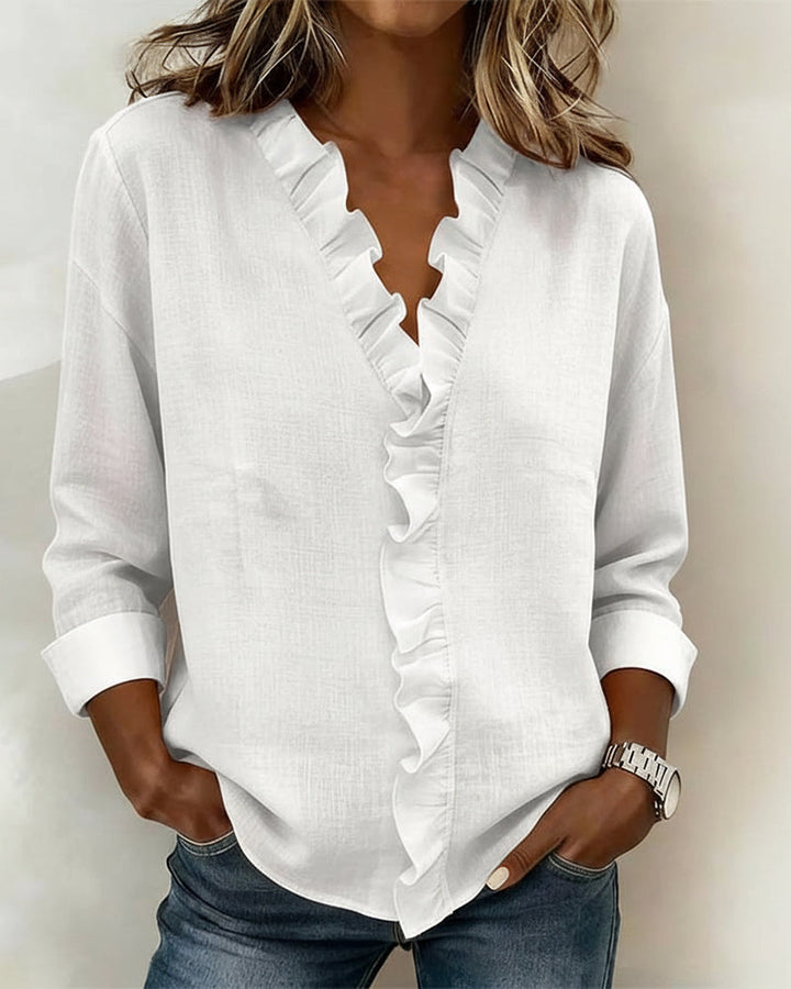 Emily & Isabella Brooks | Classic Ruffled Blouse