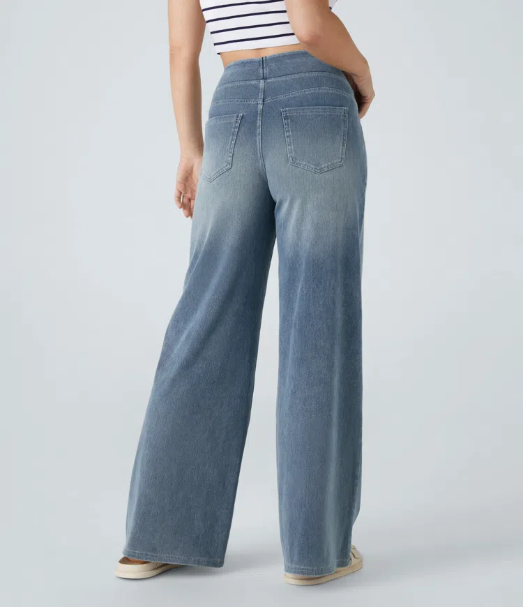 Emily & Isabella Brooks | Relaxed Fit Wide-Leg Jeans