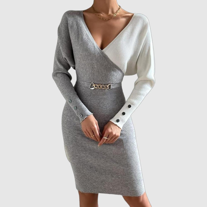 Emily & Isabella Brooks | Knitted Dress for Winter