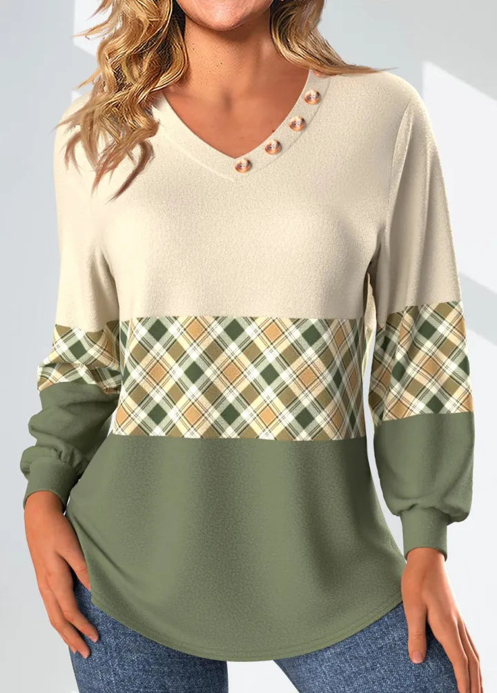 Emily & Isabella Brooks | Sweater with Checked Detail