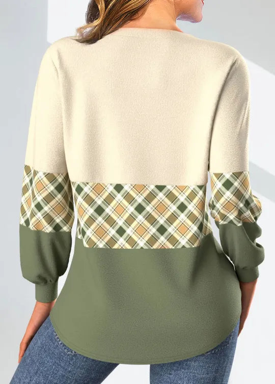 Emily & Isabella Brooks | Sweater with Checked Detail